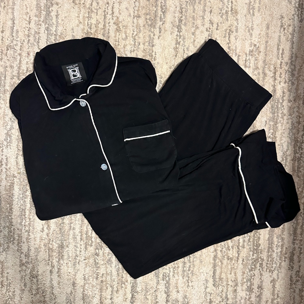Bonne Nuit Black Pajama set